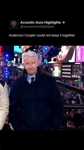 Anderson Cooper could not keep it together