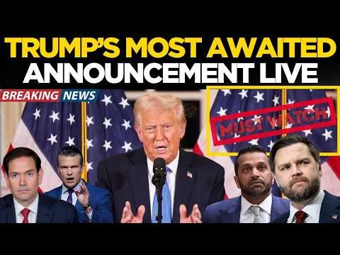 Donald Trump LIVE | Trump's Final Ultimatum To Iran | Donald Trump's Big Announcement | US-Iran War