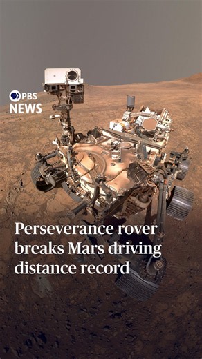 PBS News on X: "NASA’s Perseverance rover is now the robotic record-holder for driving farther on Mars than any other vehicle. As of this week, the six-wheeled scientist has traveled more than 28 miles. Perseverance took less than six years to beat the prior record that was set by the Opportunity rover, which took nearly 15 years to travel about the same distance. Scientists credit the latest rover’s self-driving capabilities for its success, and it’s not done yet." / X