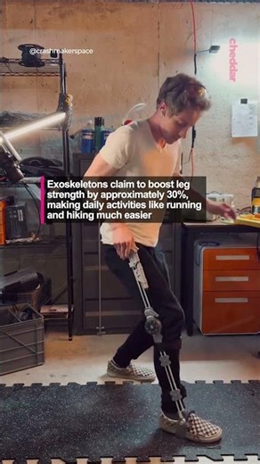 This exo leg kicks!!!🤯🔥 Credit:@CrashMakerspace
