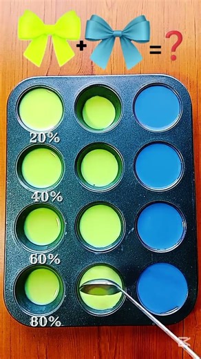 Lime Green & Deep Blue Harmony – 4 Elegant Shades 💚💙#colormixingmagic #colorpalette #colorvibes