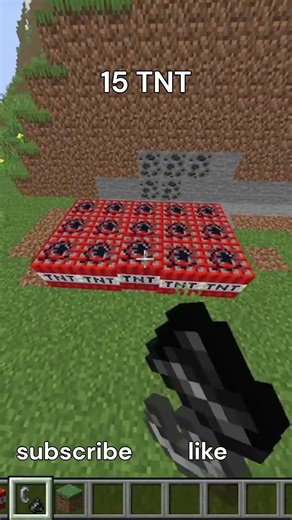 15 TNT Explosion in Minecraft 💥