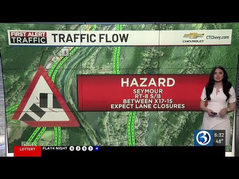 FIRST ALERT TRAFFIC: 3-vehicle crash slows traffic on Route 8 in Seymour