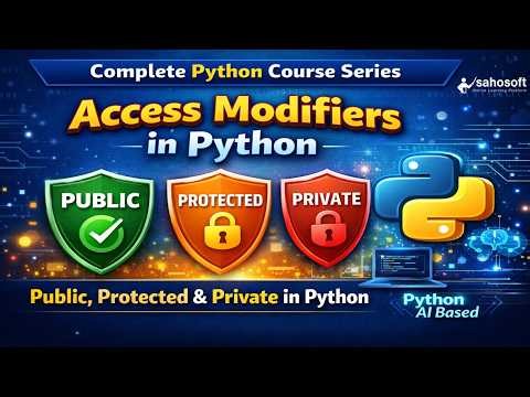 Access Modifiers in Python | Public, Protected & Private in Python | Python Latest version