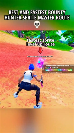 BEST AND FASTEST BOUNTY HUNTER SPRITE MASTER ROUTE in Fortnite C7S4 💀 #fortnite #shorts #gaming