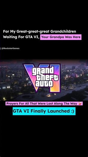 GTA VI Finally Launched ❤️‍🩹 #gta6 #rockstargames #ps5 #xbox