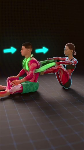 Partner towel stretch: shoulders back, chest open, thoracic spine frees up. Better posture and less stiffness. Hold 30s and breathe ‍♂️✨ #Posture #Mobility #Shoulders #UpperBack