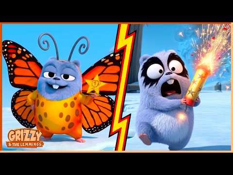 The Lemmings Bring the Fun! 🪩 Grizzy & the Lemmings | 25' Compilation