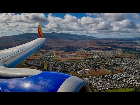 [4K] – Full Flight – Southwest Airlines – Boeing 737-8 Max – LIH-HNL – N8780Q – WN3501 – IFS 1133
