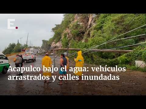 Tormenta Simón provoca inundaciones y deslaves en Acapulco