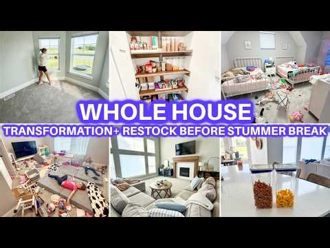 MESSY WHOLE HOUSE TRANSFORMATION + RESET | CLEAN WITH ME | CLEANING MOTIVATION | JAMIE’S JOURNEY