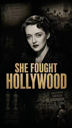 Bette Davis Fought Hollywood #BetteDavis #ClassicHollywood #HollywoodHistory #WomenInFilm #Shorts