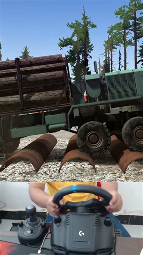 Spintires: MudRunner - Truck vs speed bump easily but their loads are heavy #670 #mudrunner
