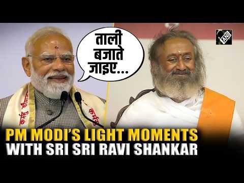 PM Modi’s inaugural speech at newly constructed Dhyan Mandir in Sri Sri Ravi Shankar ‘Art of Living’