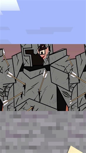 Steve scared the baby zombie 😭 (izacisstill) #minecraft #animation