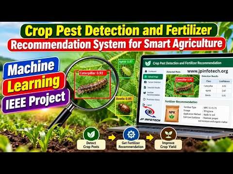 Crop Pest Detection and Fertilizer Recommendation System for Smart Agriculture | Machine Learning