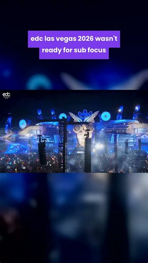 edc las vegas 2026 wasn't ready for sub focus #shorts