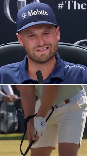 Wyndham Clark explains the clothes hanger drill he used at The Open