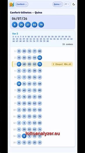 Quina Resultados 06/07/26 #Quina
