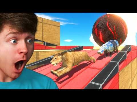 ESCAPE LAVA BALL & DINOSAUR TRAP in ARBS!? (Reaction)