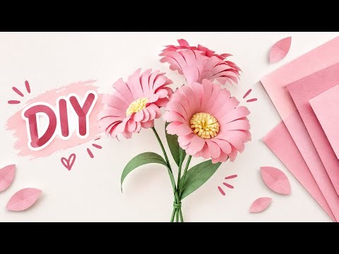 How to Make Beautiful Paper Flowers 🌸 Easy DIY