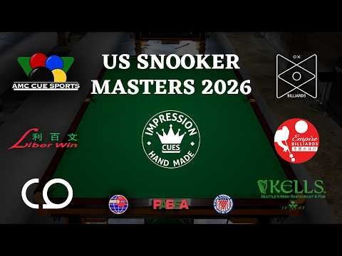 Main Table | 2026 US Snooker Masters Day 3 | Knockout Stage | AMC CueSports | OX BIlliards