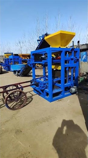 QT4-24 cement interlock paving block making machine for rectangle pavers and bricks #concreteblocks