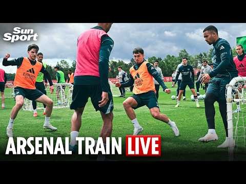 LIVE: Premier League champions Arsenal train ahead of historic Champions League final against PSG