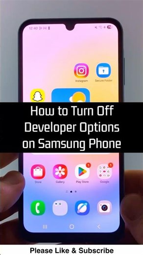 How to Turn Off Developer Options on Samsung Phone - 2026