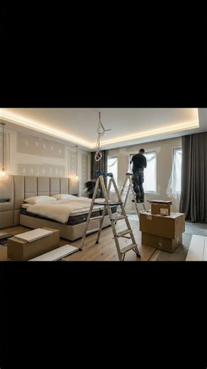 AI Room Transformation: From Messy to Futuristic Luxury! 🏠✨ #shorts