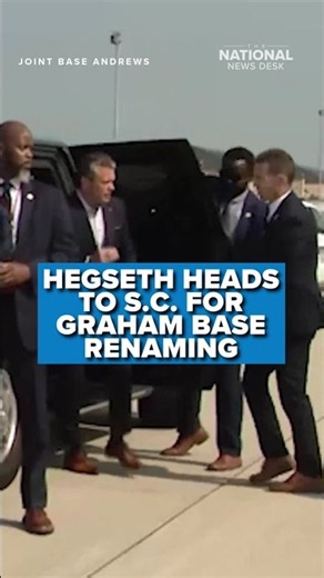 Hegseth heads to South Carolina to honor Lindsey Graham with base name change