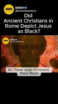 Did Ancient Christians in Rome Depict Jesus as Black? #blackhistory #america #shorts