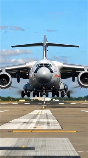 😱🔥✈️ The Monster Is Back! | Antonov An-225 Mriya Lands With a Mighty Roar! #shorts #shortsvideo