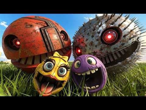 PACMAN VS CARTOON CAT VS ROBOT MONSTER