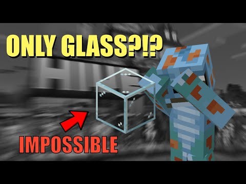 Building With GLASS ONLY?! - Minecraft Build Battle