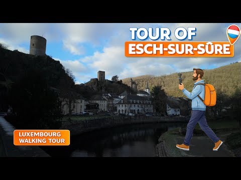 Esch-sur-Sûre 4K Walking Tour 🇱🇺 | One of Luxembourg’s Most Beautiful Villages