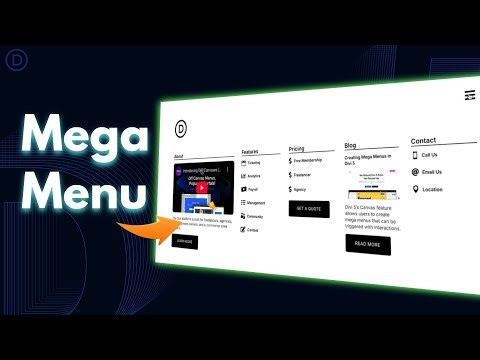 How To Create Mega Menus With Divi 5’s Canvases