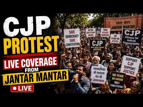 CJP Protests LIVE: Tear Gas | Delhi Police Vs Protestors Clash At Jantar Mantar | NEET Paper Leak