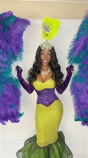 New headpiece! 💜 #burlesqueshow #youtubeshorts #burlesque_dancer #fyp #glamour