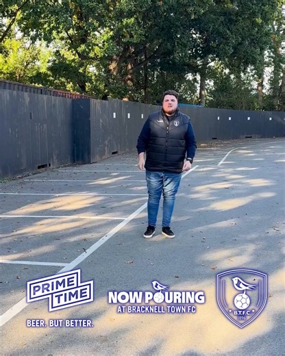 Bracknell Town FC on X: "🍻 THE FIRST BARREL IS ON US! 🍻 Heading to Bottom Meadow tomorrow for Bracknell Town vs @ChiCityFC? Your first beer could be on us! All season ticket holders and supporters who purchase their match tickets online by 12:00 tomorrow, Saturday 17th October, qualify for a FREE Prime Time IPA! 🍺* We’ll also be opening our new entrance, taking you straight past our new portable bar. The perfect place to start your matchday! 🙌 A huge thank you to our latest partner, Prime Ti