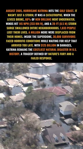 Hurricane Katrina: The Storm That Changed America #historyfacts #usa #hurricanekatrina
