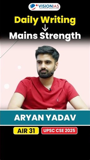 Daily Answer Writing | AIR 31 ARYAN YADAV