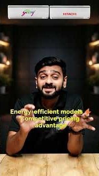 Godrej vs Hitachi Split AC War❄️🔥 #shorts #shortvideo #short #splitac #splitairconditioner