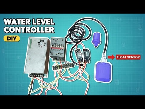 Water level controller. How to work float switch full control wiring.