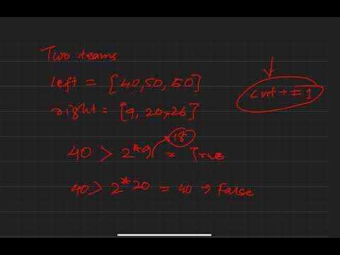 Reverse Pairs LeetCode 493 | Optimized Merge Sort Solution (C++)