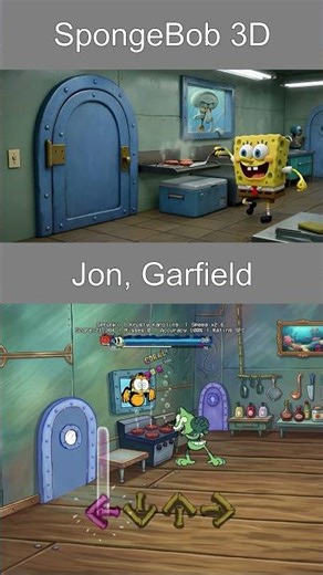 Friday Night Funkin' Mr. Krabs 3D vs Jon Angry But Garfiled vs Spongebob - FNF Krusty Karolings Mods