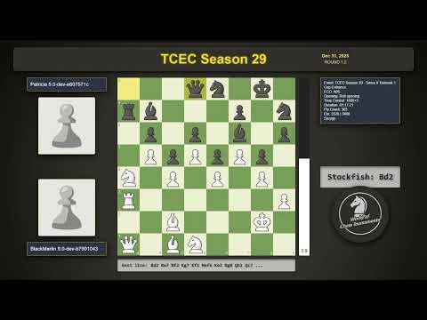 BlackMarlin 9.0-dev-b7901043 vs Patricia 5.0-dev-e607571c | TCEC Season 29 | Round 1.2