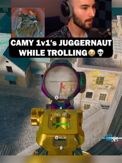 CAMY 1V1's JUGGERNAUT WHILE TROLLING.. #warzone #cod #rebirthisland #proximitychat
