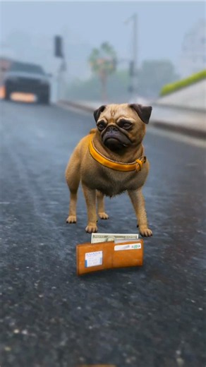 Franklin Lost His Wallet Until This Puppy Found It in GTA V 😭 #gta5