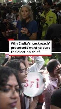 Why India's cockroach protesters want to oust country's election chief